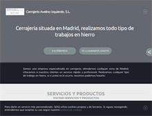 Tablet Screenshot of cerrajeriaavelinoizquierdo.com